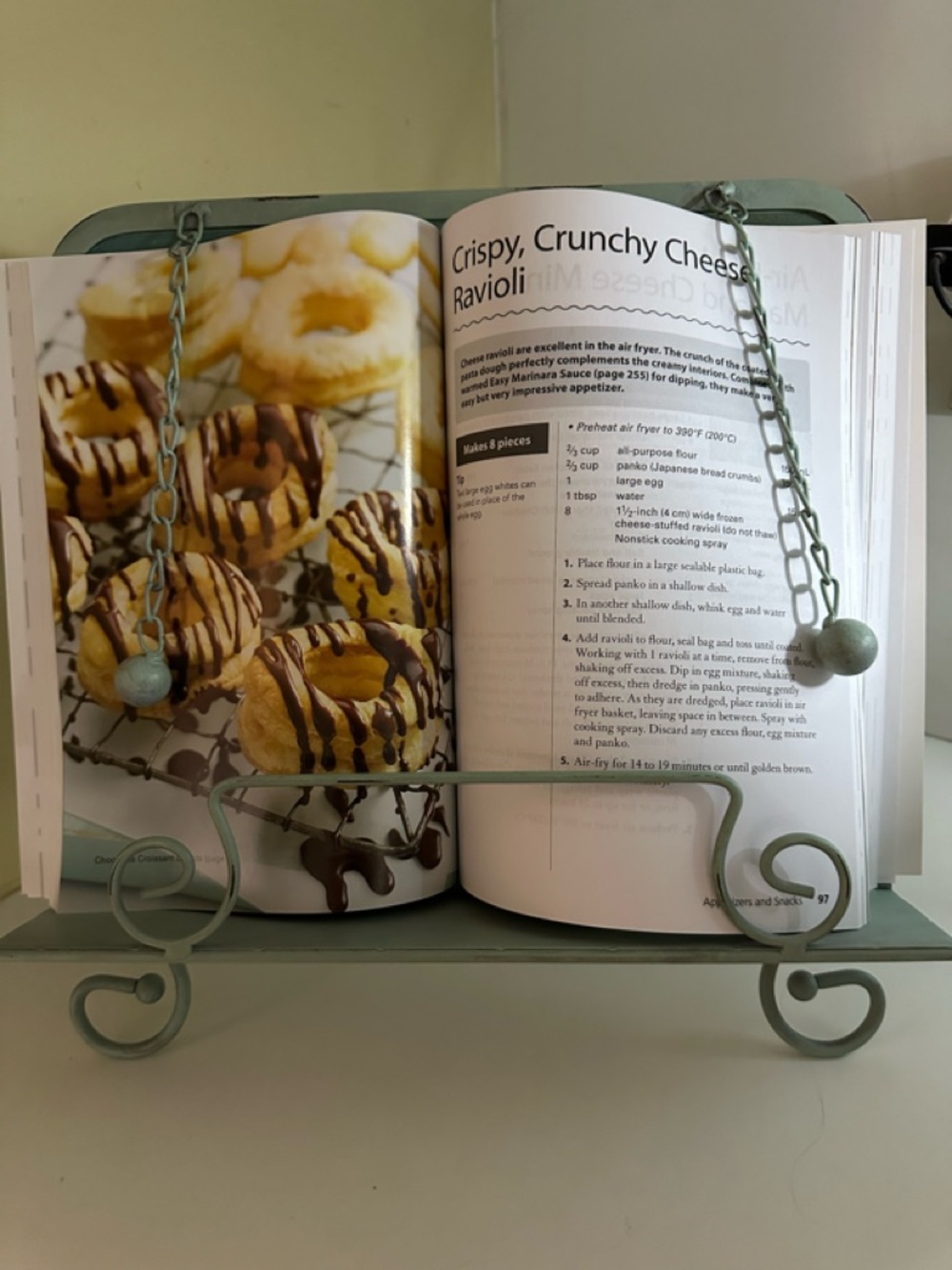 Kimberly Poloson Farmhouse Metal Weghted Cookbook Holder